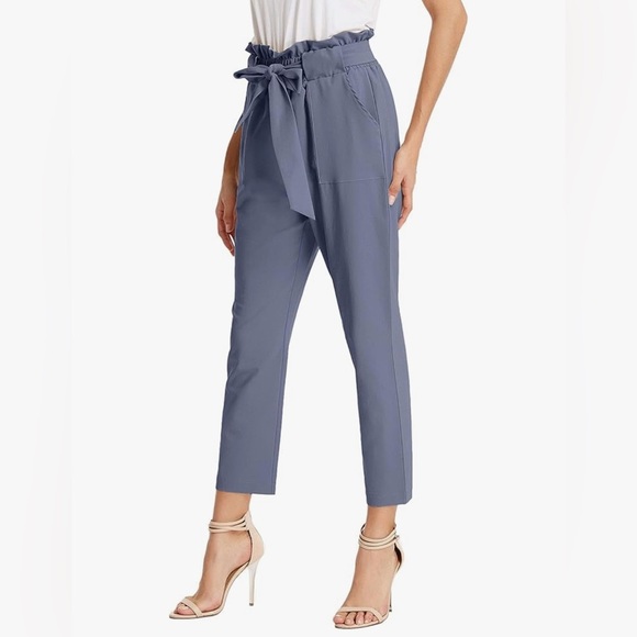 Grace Karin pants | Navy Paperbag Waist - Picture 7 of 7